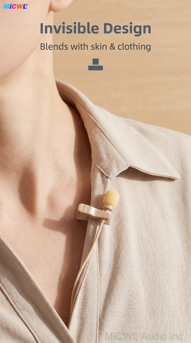 TL48 lavalier microphone 3.5mm locking connector detail - secure Sennheiser transmitter connection