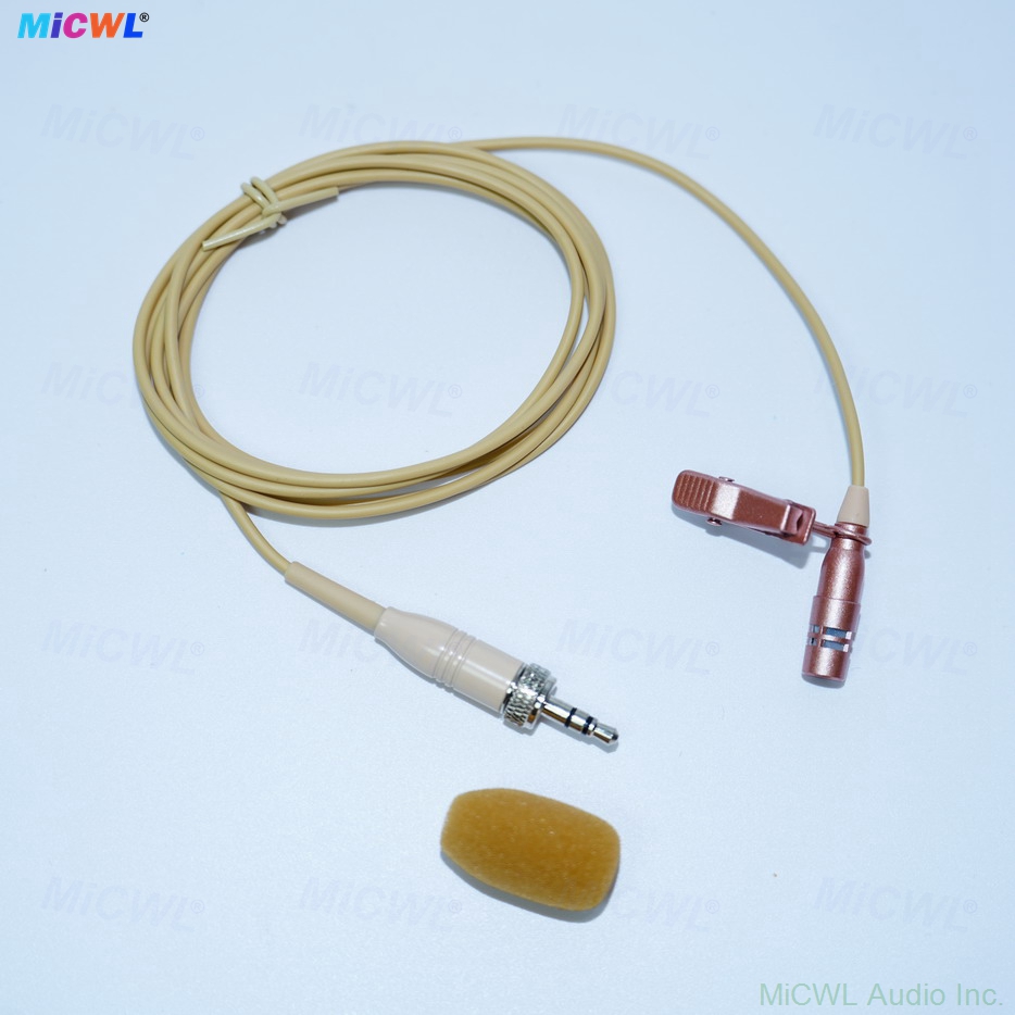 CM90-LV large diaphragm cardioid condenser lavalier mic with soft flexible cable TA4F 3.5mm lock connector options