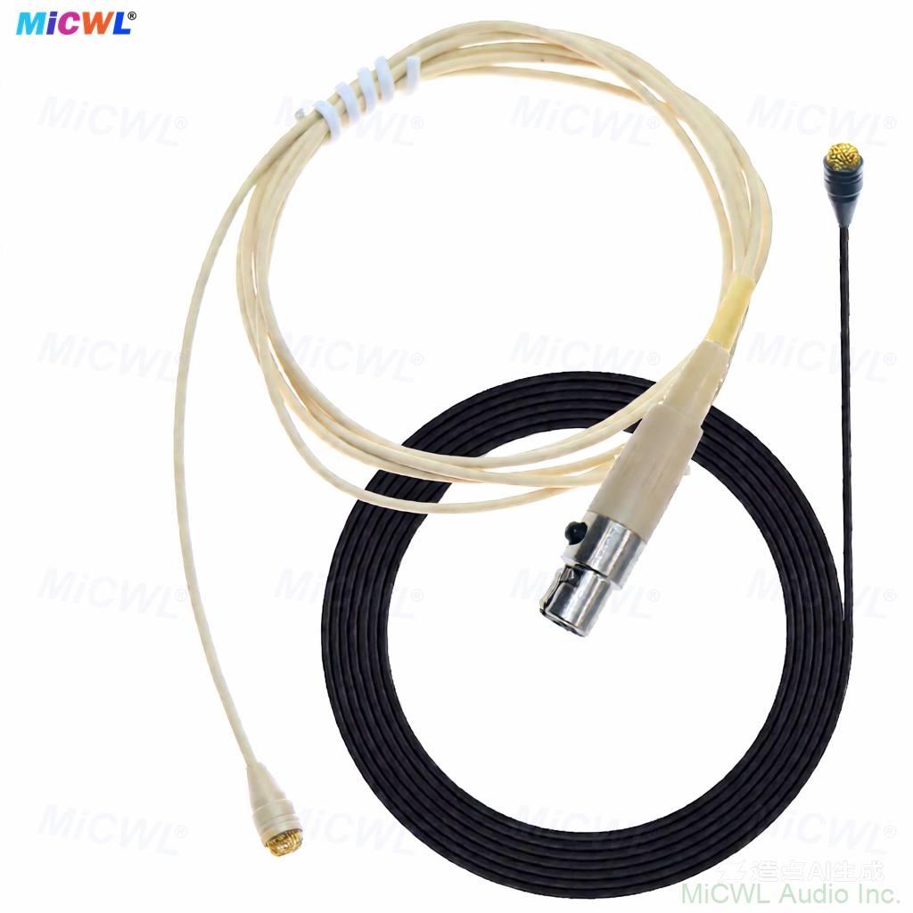 D6060 omnidirectional lavalier microphone TA4F connector for Shure bodypack beige lapel mic with windscreen stage stream speech