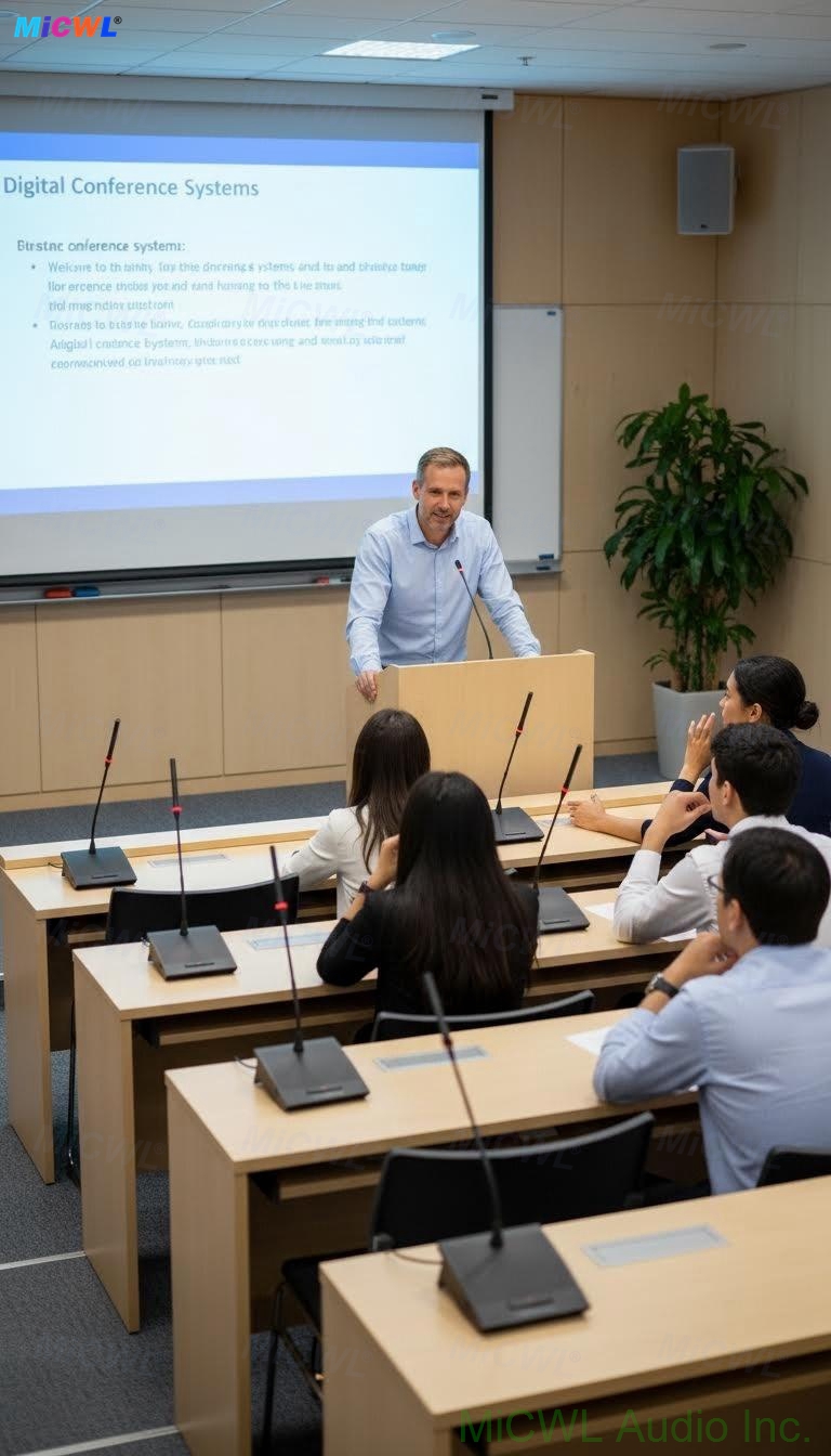 1U rack-mountable master unit LCD display for CCS900 Ultra wired conference system