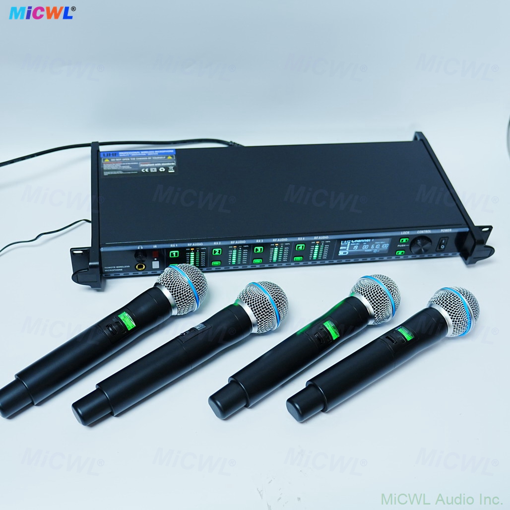 AD4Q 4-channel wireless receiver large LCD digital display screen