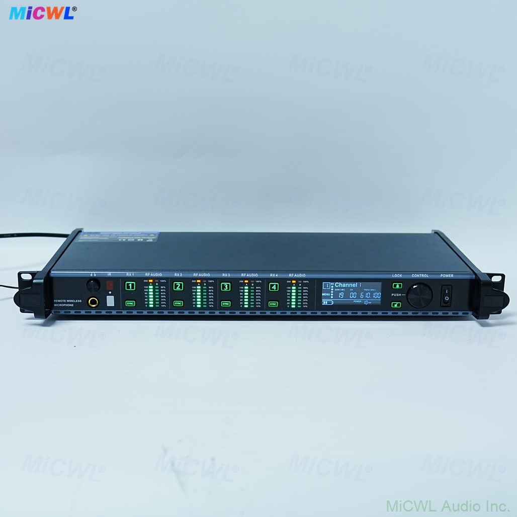 AD4Q wireless microphone system used for stage performance and conference