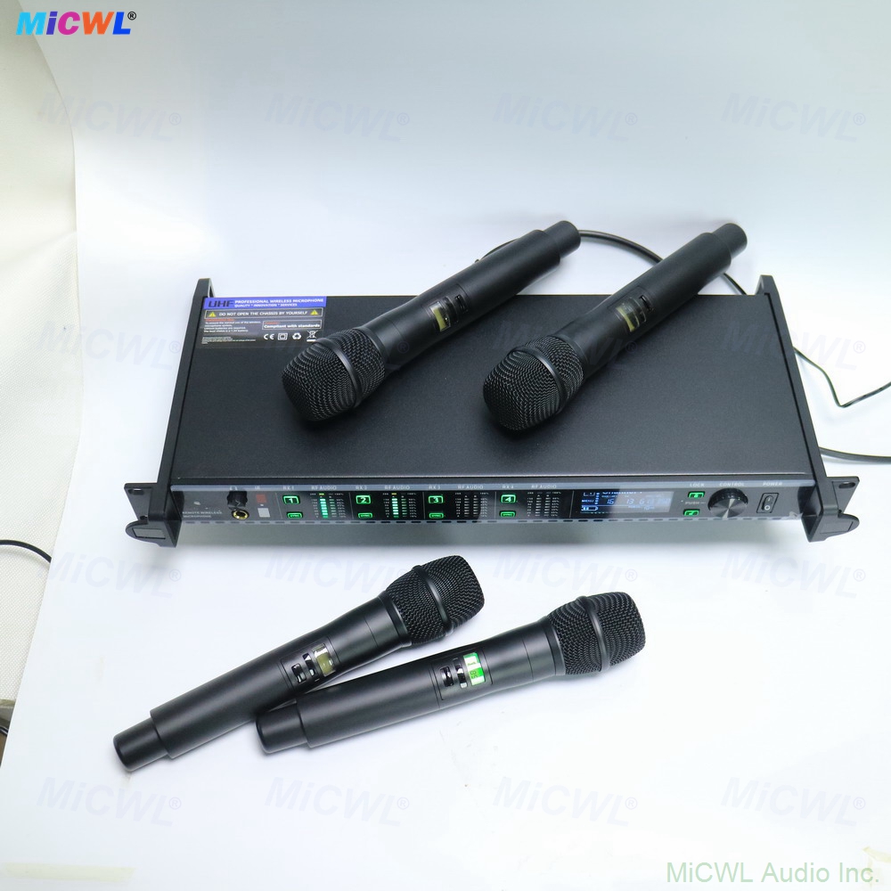 KSM8 handheld condenser wireless microphone with blue light ring status indicator