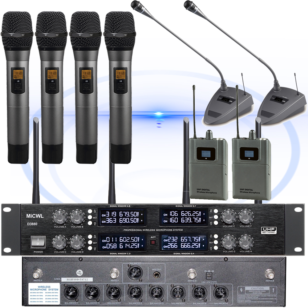 8 Channel Wireless Microphone System