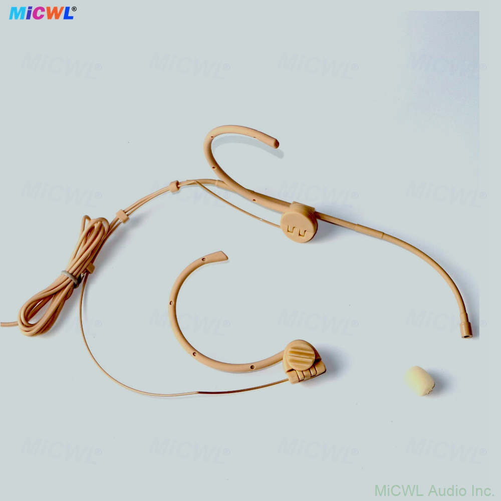 Professional WBH53 headset microphone with TA4F Mini 4-Pin plug for Shure wireless systems