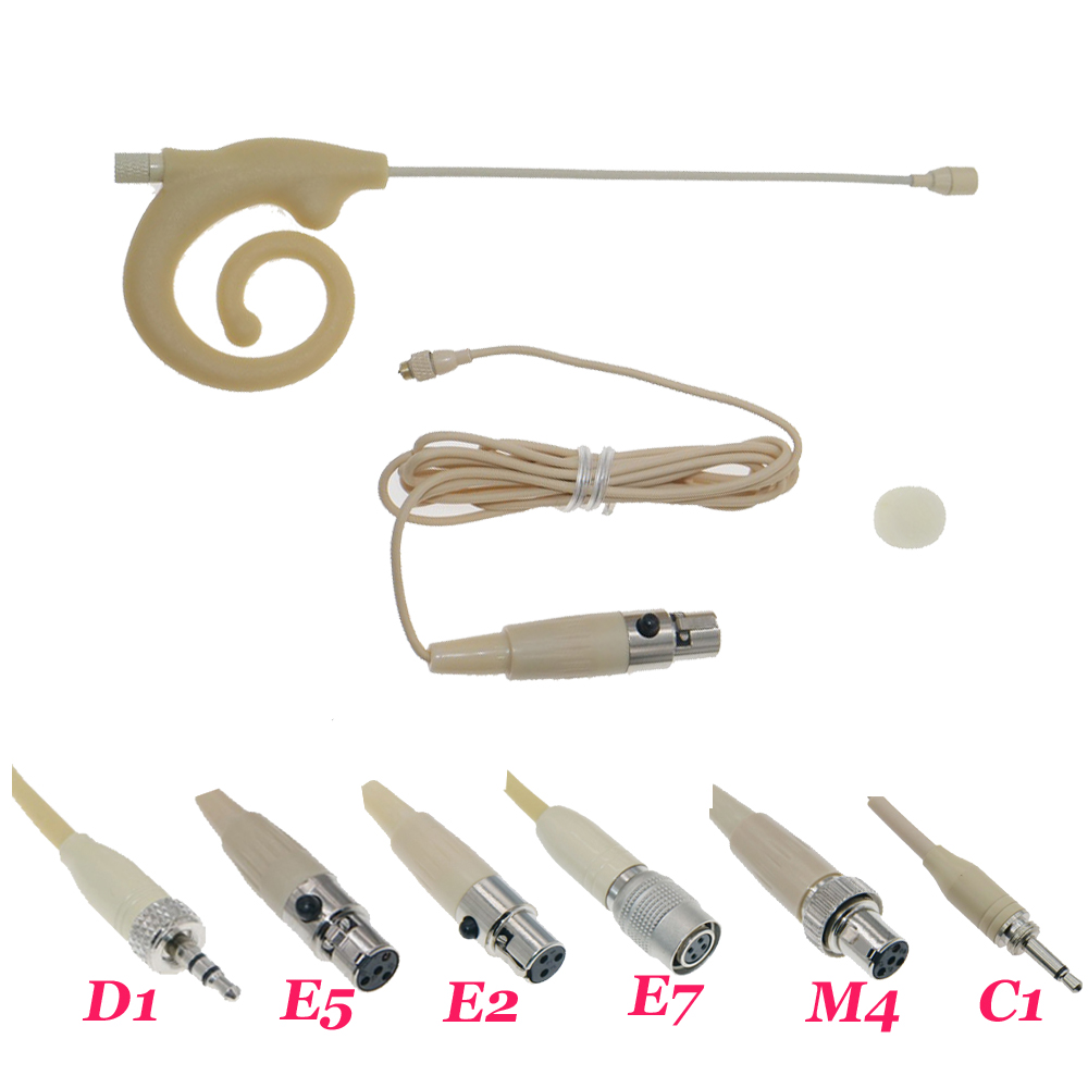 Beta-12 Snail Earset Professional Headset Microphone Beta-12 Snail Earset Professional Headset Microphone – Lightweight Omnidirectional Wireless Earset for Shure Sennheiser Bodypack Transmitters, Ideal for Stage Performance and Conference Audio